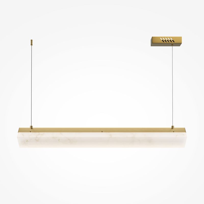 - Petra - Satin Brass LED over Island Fitting with Natural Stone Maytoni-MOD250PL-L36BS3K - Petra - Satin Brass LED over Island Fitting with Natural Stone