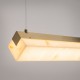 - Petra - Satin Brass LED over Island Fitting with Natural Stone Maytoni-MOD250PL-L36BS3K - Petra - Satin Brass LED over Island Fitting with Natural Stone