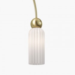 Antic - Gold 4 Light over Island Fitting with Ribbed Frosted Glass Antic - Gold 4 Light over Island Fitting with Ribbed Frosted Glass
