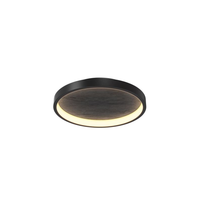 - Orign - Black LED Flush with Grey Natural Stone Ø 40.5 cm Maytoni-MOD311CL-L27B3K - Orign - Black LED Flush with Grey Natural Stone Ø 40.5 cm