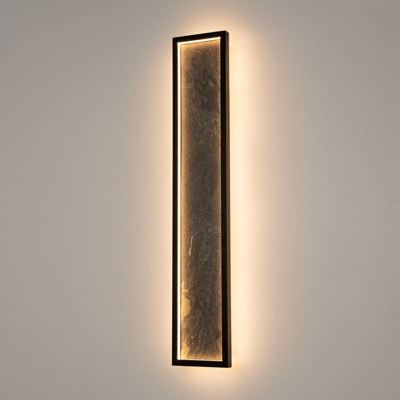 - Orign - Black LED Wall Lamp with Grey Natural Stone 70W Maytoni-MOD311WL-L70B3K - Orign - Black LED Wall Lamp with Grey Natural Stone 70W