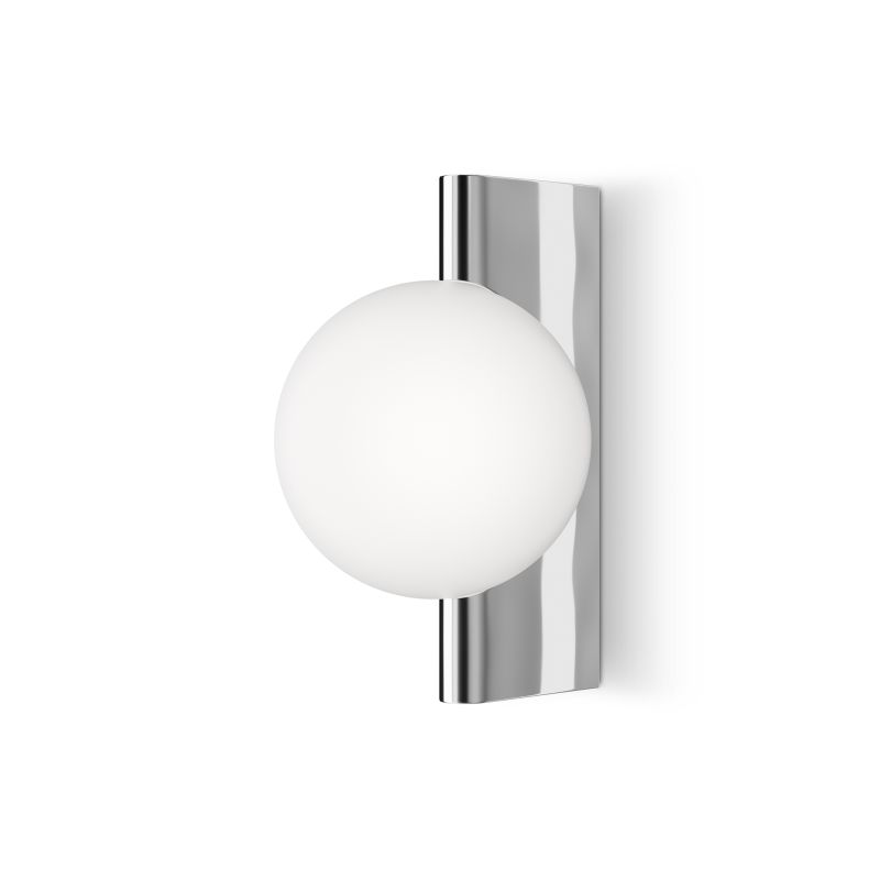 Maytoni-MOD324WL-01CH - Avant-Garde - Chrome Wall Lamp with White Glass