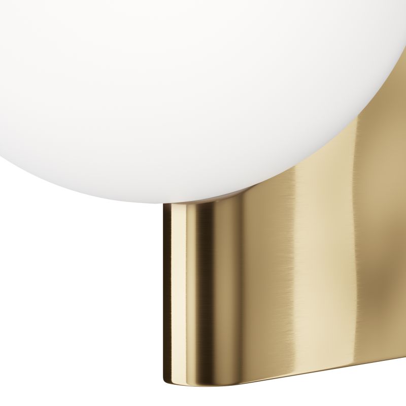Maytoni-MOD324WL-01BS - Avant-Garde - Brass Wall Lamp with White Glass