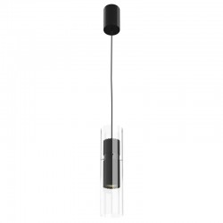Dynamics - Black Pendant with Clear Glass Dynamics - Black Pendant with Clear Glass