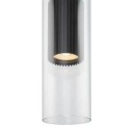 Dynamics - Black Pendant with Clear Glass Dynamics - Black Pendant with Clear Glass