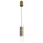 Dynamics - Matt Gold Pendant with Clear Glass Dynamics - Matt Gold Pendant with Clear Glass