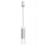 Dynamics - White Pendant with Clear Glass Dynamics - White Pendant with Clear Glass