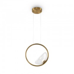 Moon - Brass LED Pendant with Clear Glass Moon - Brass LED Pendant with Clear Glass