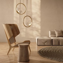 Moon - Brass LED Pendant with Clear Glass Moon - Brass LED Pendant with Clear Glass