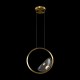 Maytoni-MOD327PL-L5BS3K - Moon - Brass LED Pendant with Clear Glass
