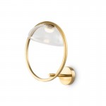 Moon - Brass LED Wall Lamp with Clear Glass