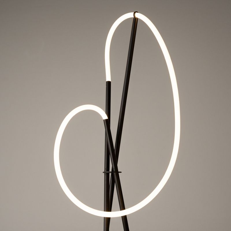 - Crochet - Black Tripod LED Floor Lamp Maytoni-MOD369FL-L36B3K - Crochet - Black Tripod LED Floor Lamp