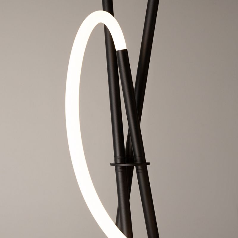 - Crochet - Black Tripod LED Floor Lamp Maytoni-MOD369FL-L36B3K - Crochet - Black Tripod LED Floor Lamp