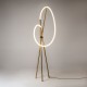 - Crochet - Satin Brass Tripod LED Floor Lamp Maytoni-MOD369FL-L36BS3K - Crochet - Satin Brass Tripod LED Floor Lamp