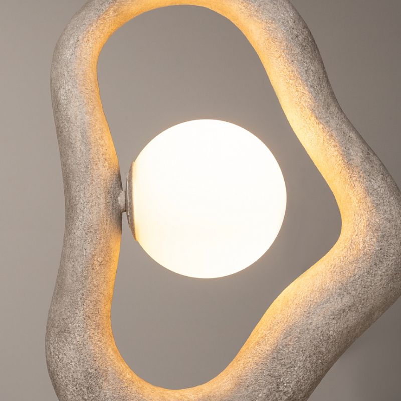 Maytoni-MOD380PL-01GR - Opus - Grey Pendant with White Glass