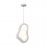 Opus - White Pendant with White Glass Opus - White Pendant with White Glass