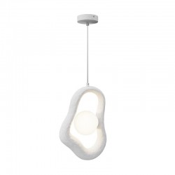 Opus - White Pendant with White Glass Opus - White Pendant with White Glass