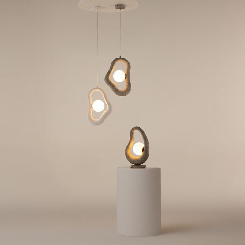 - Opus - Grey Table Lamp with White Glass Maytoni-MOD380TL-01GR - Opus - Grey Table Lamp with White Glass