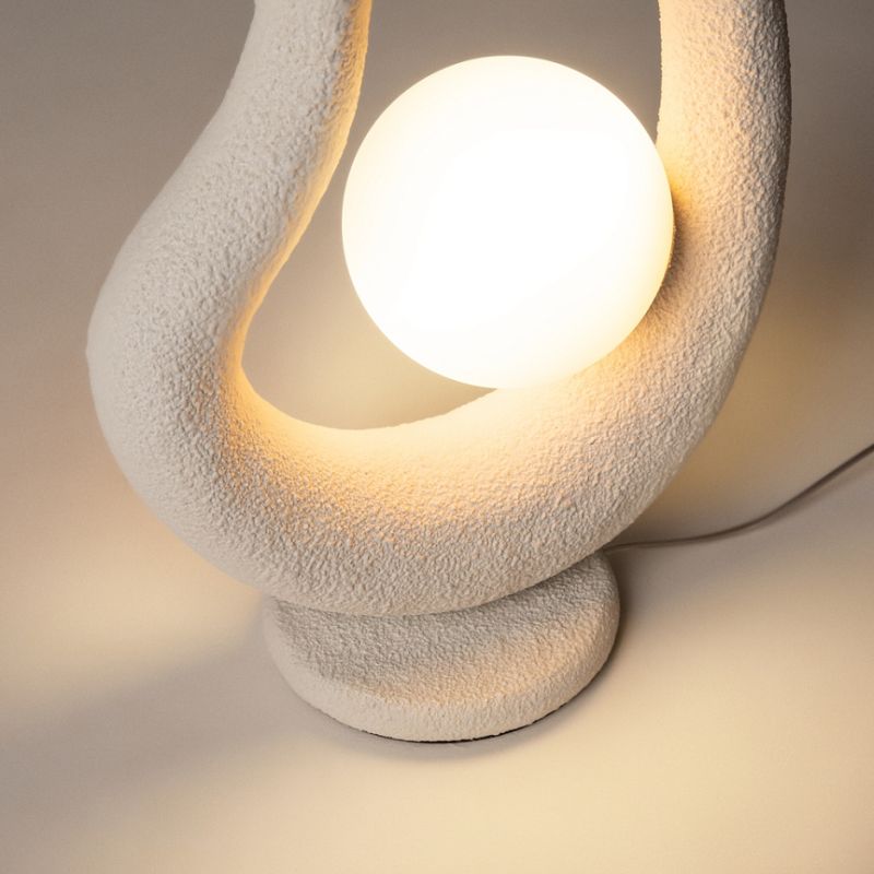 - Opus - White Table Lamp with White Glass Maytoni-MOD380TL-01W - Opus - White Table Lamp with White Glass
