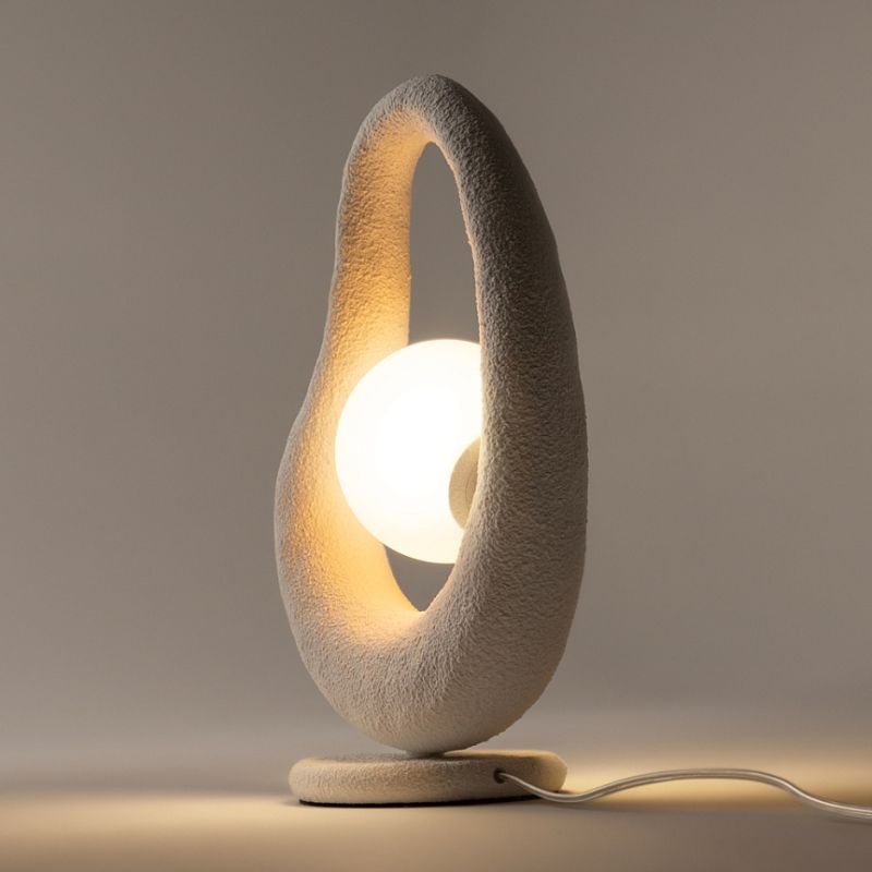 - Opus - White Table Lamp with White Glass Maytoni-MOD380TL-01W - Opus - White Table Lamp with White Glass