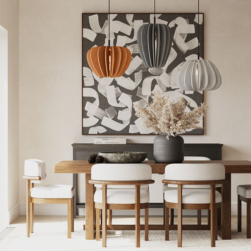 - Cambio - Black Pendant with Brown Textile Shade Maytoni-MOD398PL-01BR - Cambio - Black Pendant with Brown Textile Shade
