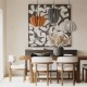 - Cambio - Black Pendant with Brown Textile Shade Maytoni-MOD398PL-01BR - Cambio - Black Pendant with Brown Textile Shade