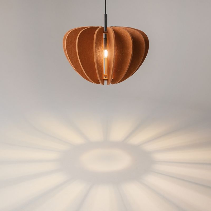 - Cambio - Black Pendant with Brown Textile Shade Maytoni-MOD398PL-01BR - Cambio - Black Pendant with Brown Textile Shade
