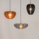 - Cambio - Black Pendant with Brown Textile Shade Maytoni-MOD398PL-01BR - Cambio - Black Pendant with Brown Textile Shade
