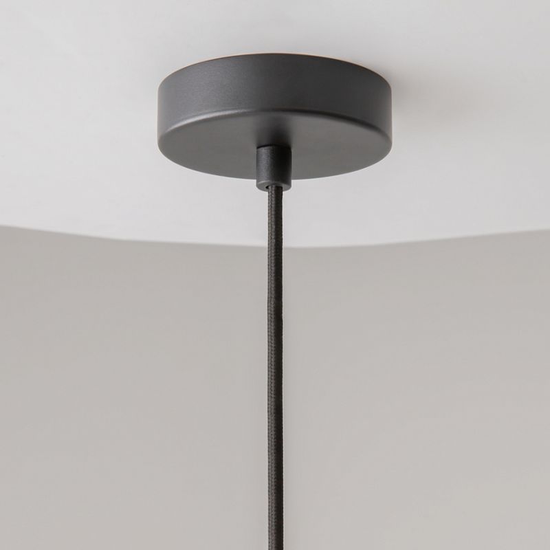 - Cambio - Black Pendant with Brown Textile Shade Maytoni-MOD398PL-01BR - Cambio - Black Pendant with Brown Textile Shade