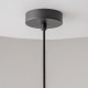 - Cambio - Black Pendant with Brown Textile Shade Maytoni-MOD398PL-01BR - Cambio - Black Pendant with Brown Textile Shade