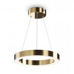 Saturno - LED Brass Ring Pendant Ø40