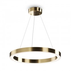 Saturno - LED Brass Ring Pendant Ø60