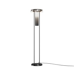 Ikebana - Black LED Floor Lamp with Ombre Vase 