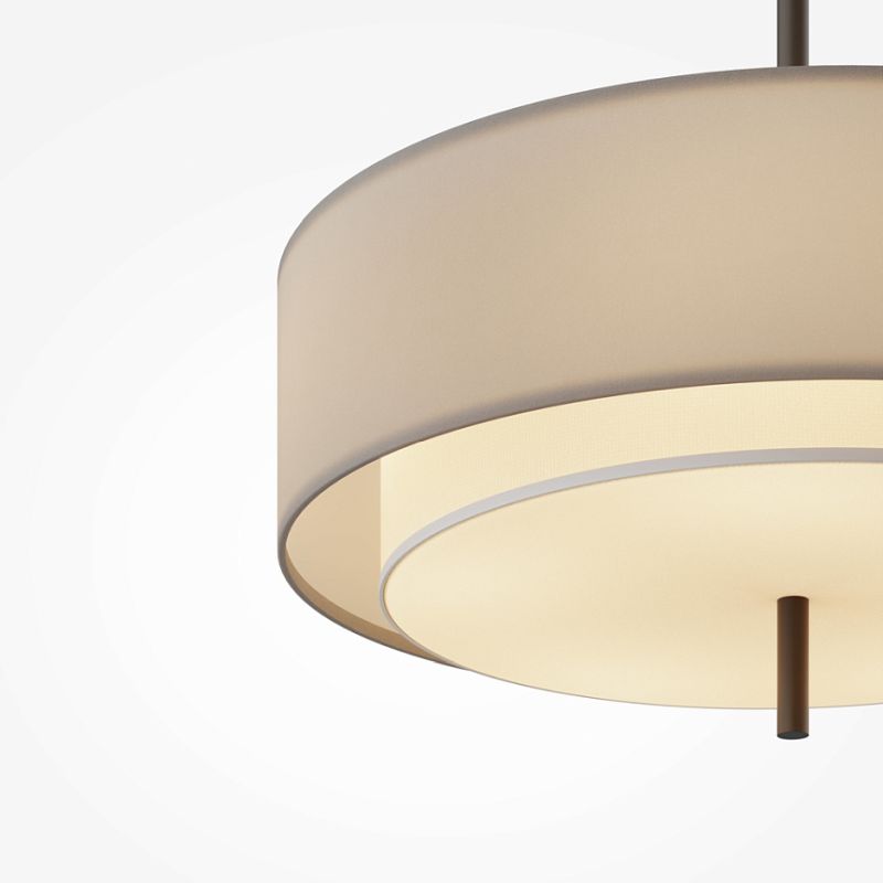 - Bergamo - Light Grey Fabric Pendant with Diffuser Maytoni-MOD613PL-05GR1 - Bergamo - Light Grey Fabric Pendant with Diffuser