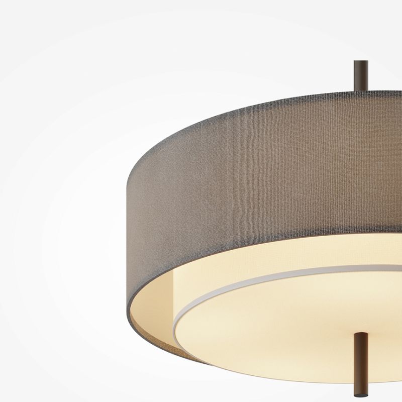 - Bergamo - Grey Fabric Pendant with Diffuser Maytoni-MOD613PL-05GR - Bergamo - Grey Fabric Pendant with Diffuser