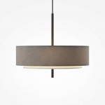 Bergamo -  Grey Fabric Pendant with Diffuser Bergamo -  Grey Fabric Pendant with Diffuser