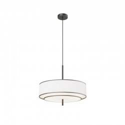 Bergamo - White & Black Fabric Pendant with Diffuser Bergamo - White & Black Fabric Pendant with Diffuser