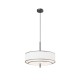 Ceiling Lights - Bergamo - White & Black Fabric Pendant with Diffuser Maytoni-MOD613PL-05W - Bergamo - White & Black Fabric Pendant with Diffuser