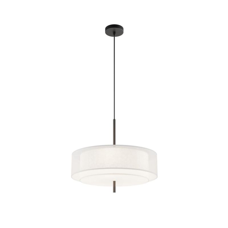 - Bergamo - White Fabric Pendant with Diffuser Maytoni-MOD613PL-05W1 - Bergamo - White Fabric Pendant with Diffuser