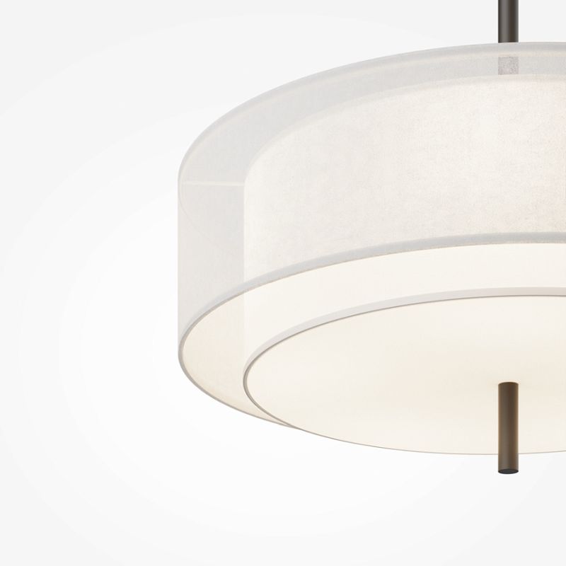 - Bergamo - White Fabric Pendant with Diffuser Maytoni-MOD613PL-05W1 - Bergamo - White Fabric Pendant with Diffuser
