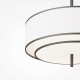 Ceiling Lights - Bergamo - White & Black Fabric Pendant with Diffuser Maytoni-MOD613PL-05W - Bergamo - White & Black Fabric Pendant with Diffuser