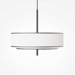 Bergamo - White & Black Fabric Pendant with Diffuser Bergamo - White & Black Fabric Pendant with Diffuser