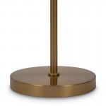 Ring - Brass Floor Lamp with White Glass Ball Ring - Brass Floor Lamp with White Glass Ball