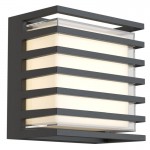 Downing Street - Black LED Wall Lamp with Diffuser