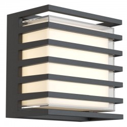 Downing Street - Black LED Wall Lamp with Diffuser