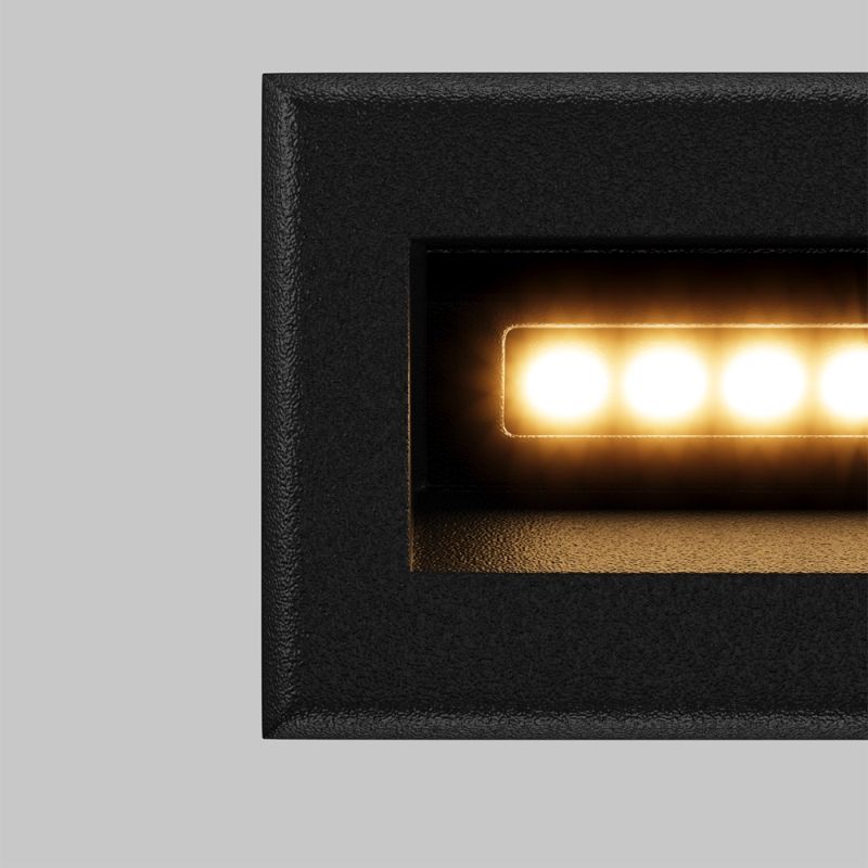 Maytoni-O045SL-L3B3K - Bosca - Black Recessed LED Brick Light