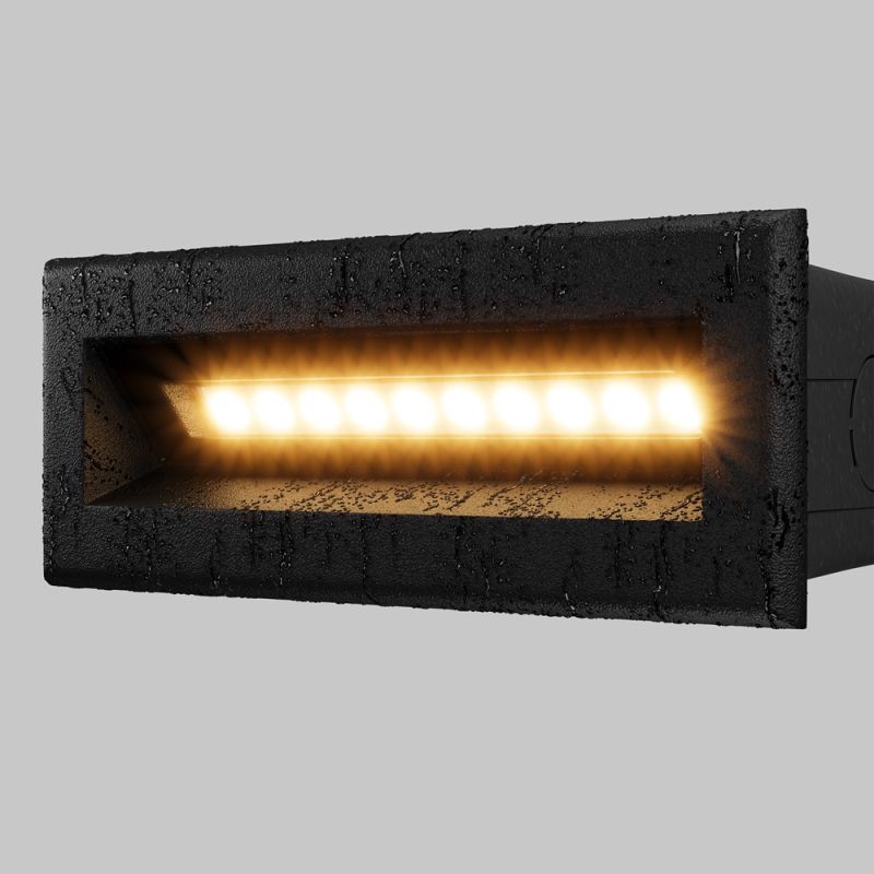 Maytoni-O045SL-L5B3K - Bosca - Black Recessed LED Brick Light