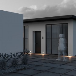 Bosca - Black Recessed LED Brick Light