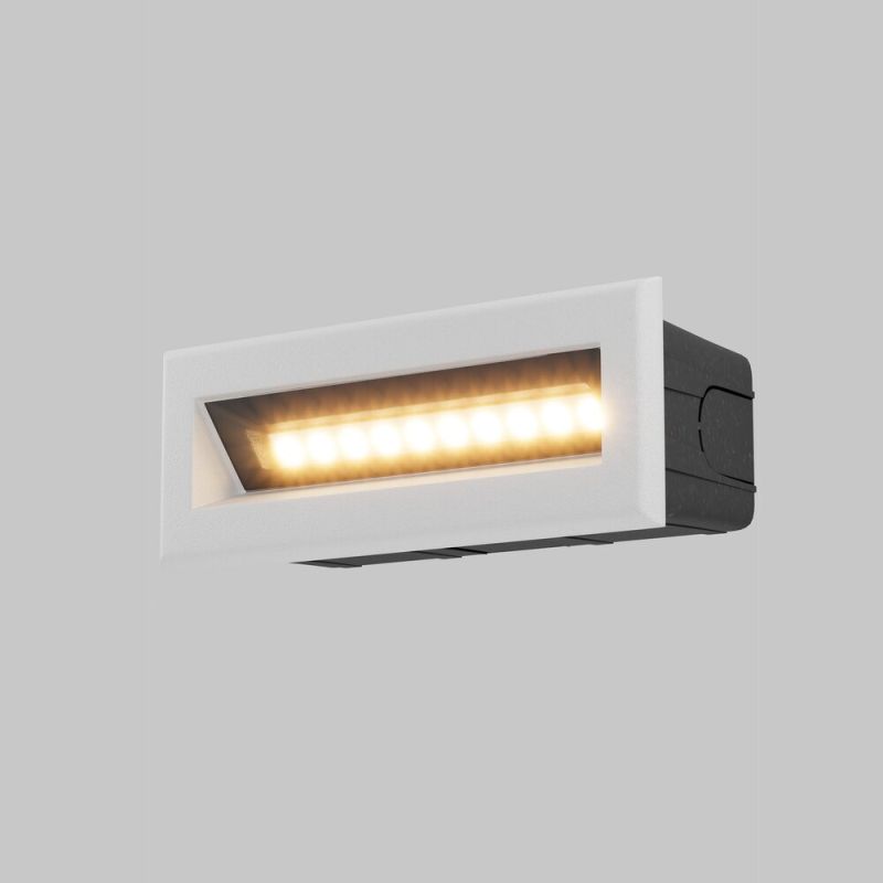 Maytoni-O045SL-L5W3K - Bosca - White Recessed LED Brick Light
