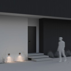 Mane - Black Surface Downlight LED Brick Light